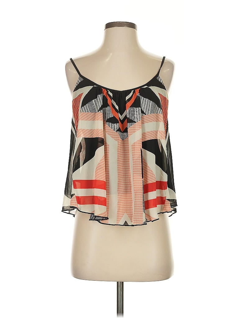Pre-owned Express Sleeveless Blouse In Orange