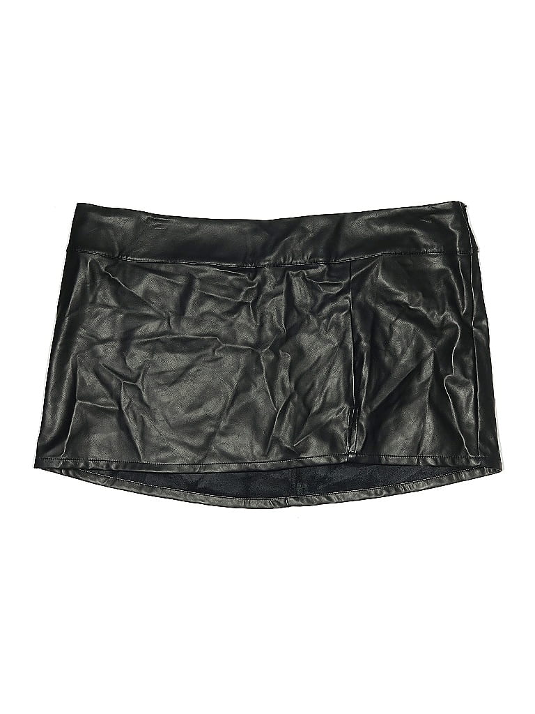 Wild Fable Faux Leather Skirt In Black