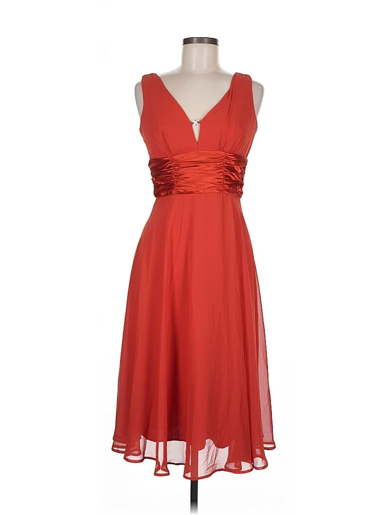 Pre-owned Connected Apparel Cocktail Dress In Red