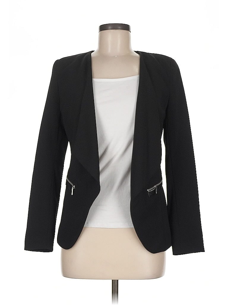 Pre-owned H&m Blazer Jacket In Black
