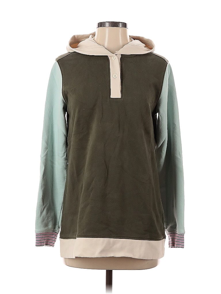 Pre-owned Lands' End Pullover Hoodie In Green
