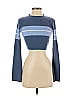 Shein 100% Polyester Color Block Blue Pullover Sweater Size 4 - photo 1