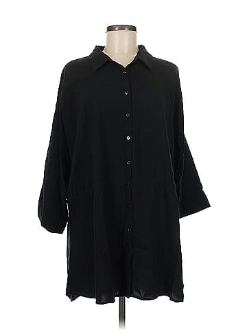 L Space 3/4 Sleeve Button-Down Shirt (view 1)