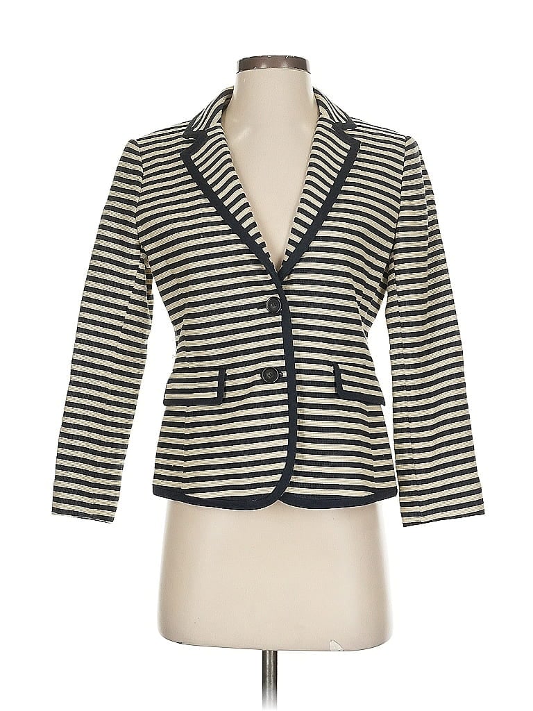 Pre-owned Ann Taylor Loft Blazer Jacket In White