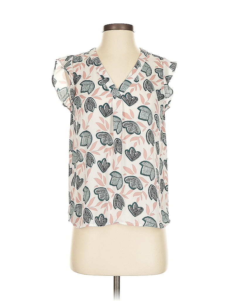 Pre-owned Ann Taylor Loft Outlet Sleeveless Blouse In White