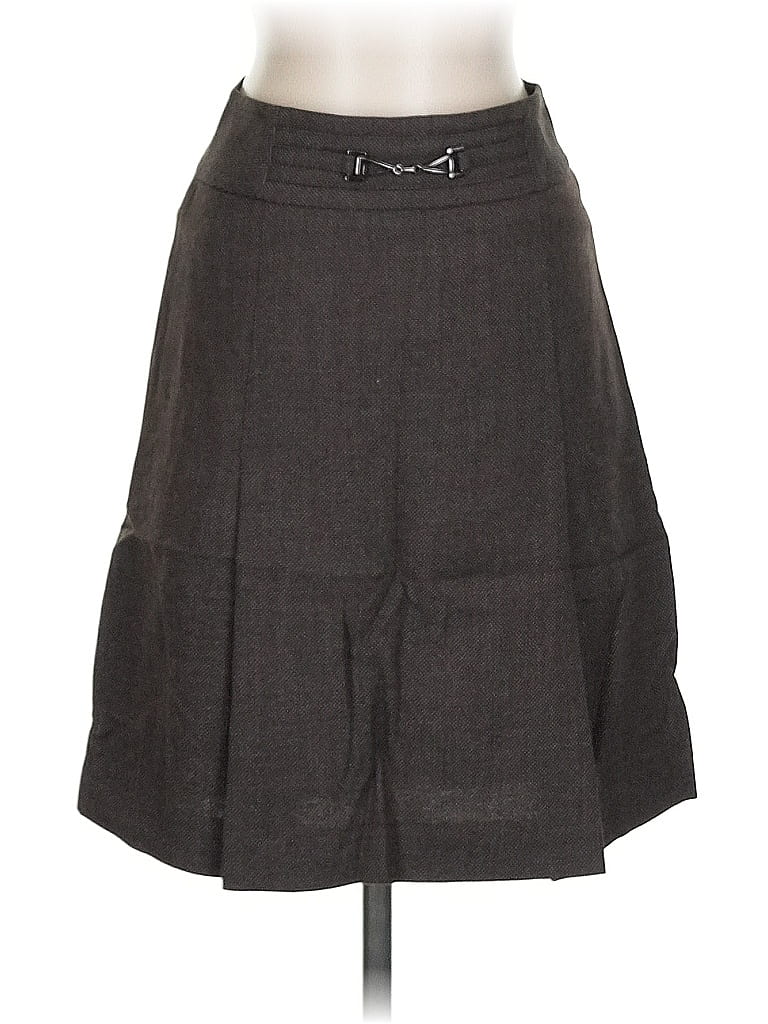 Pre-owned Ann Taylor Casual Skirt In Gray