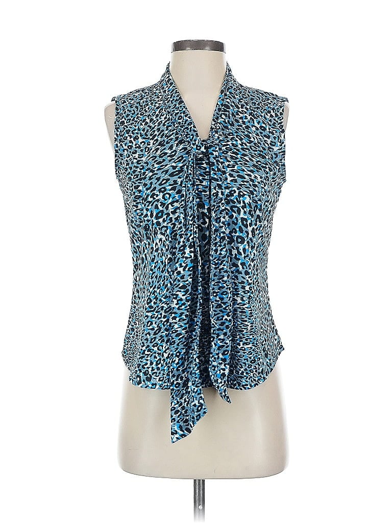 Pre-owned Calvin Klein Sleeveless Blouse In Blue