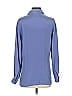 Chico's Design Blue Long Sleeve Silk Top Size Sm (0) - photo 3