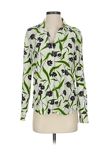 Equipment Long Sleeve Silk Top (view 1)