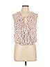 Oxford Sunday 100% Rayon Polka Dots Ivory Sleeveless Blouse Size L - photo 1