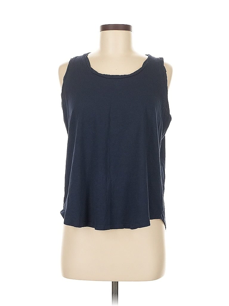 Pre-owned Ann Taylor Loft Outlet Sleeveless T-shirt In Blue