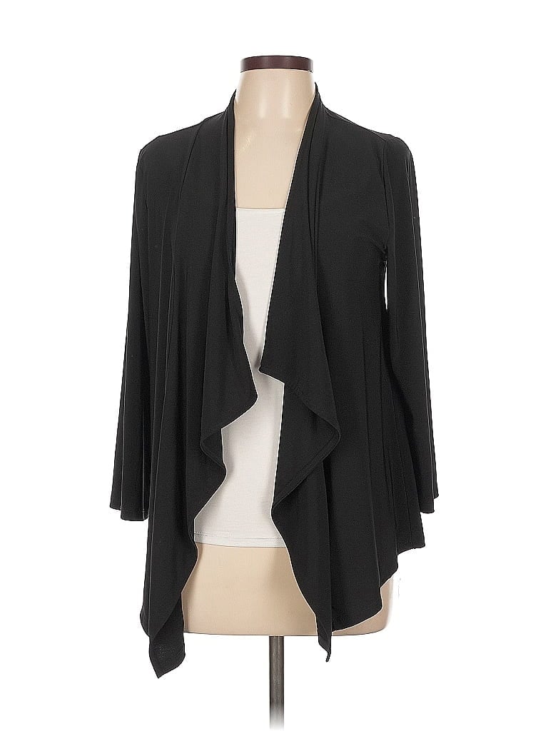 Pre-owned Chaus Cardigan Sweater In Black