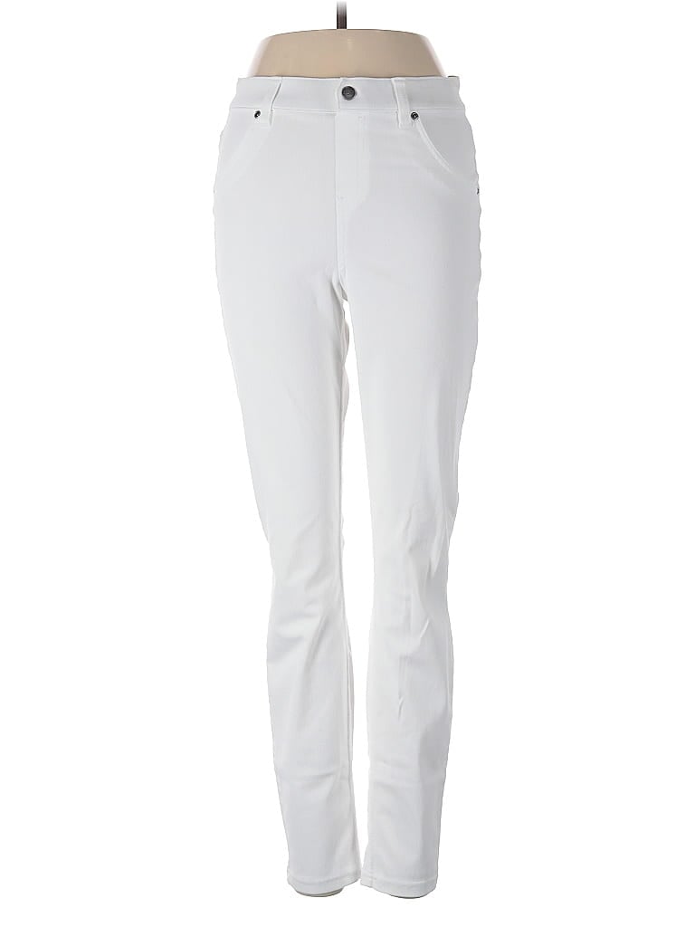 Pre-owned Hue Casual Pants In White