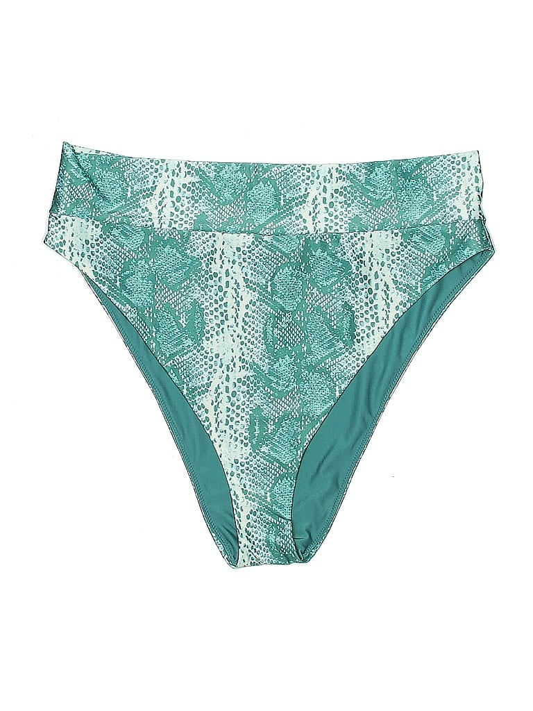 Pre-owned Aerie Swimsuit Bottoms In Blue