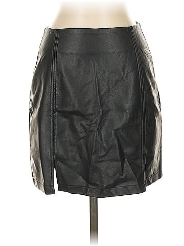 Mango Faux Leather Skirt (view 1)