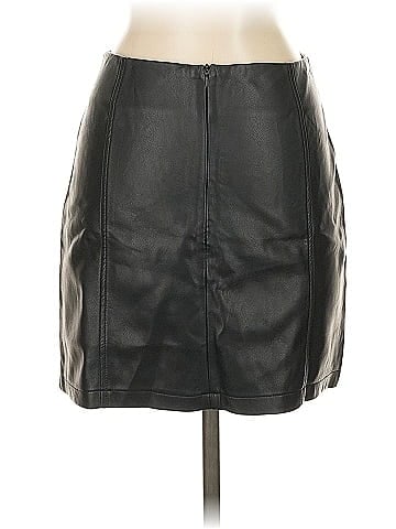 Mango Faux Leather Skirt (view 2)