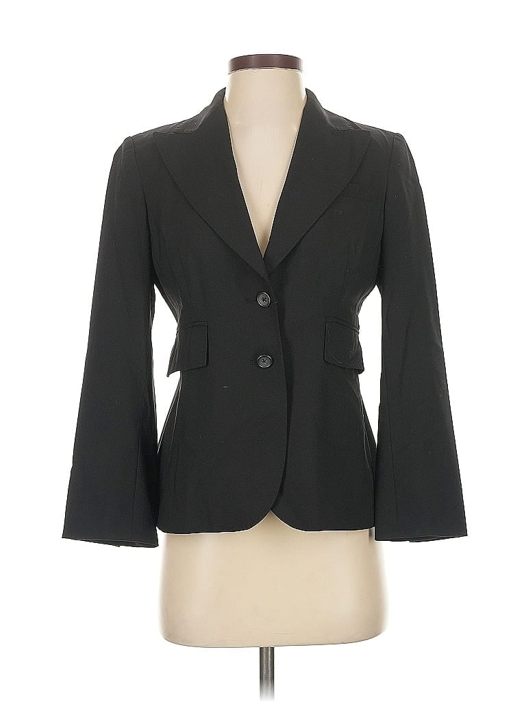 Pre-owned Banana Republic Wool Blazer Jacket In Black