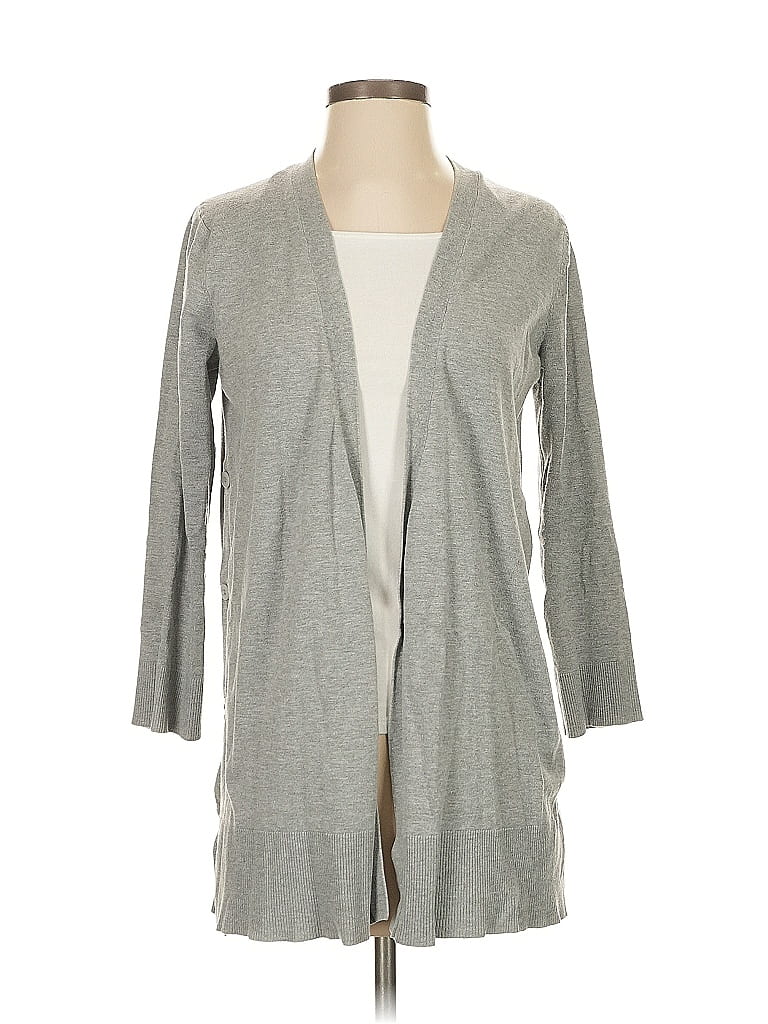 Pre-owned Joan Vass Cardigan Sweater In Gray