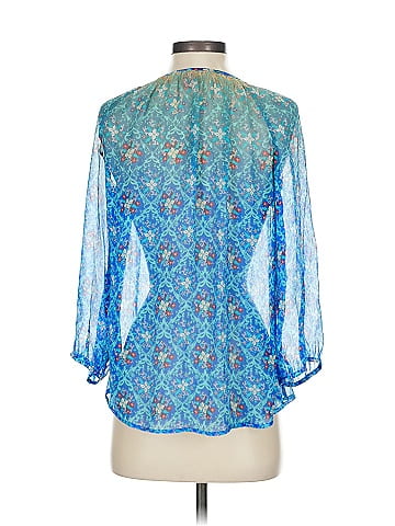 Sundance 3/4 Sleeve Silk Top (view 2)