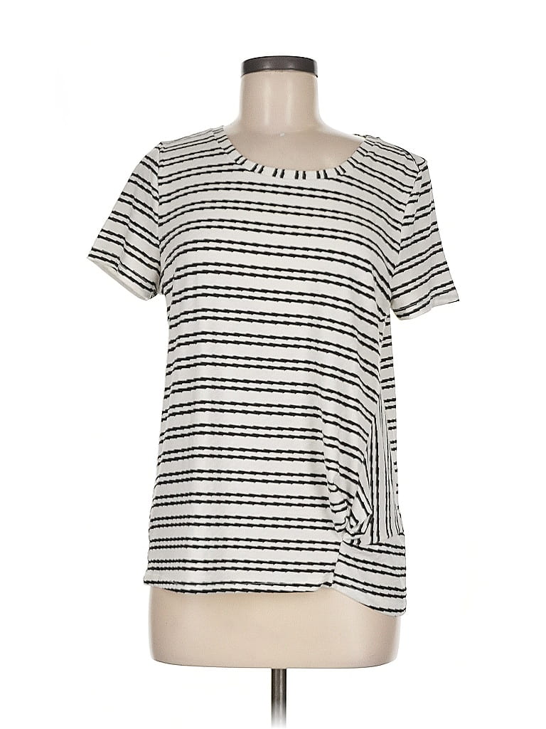 Pre-owned Jane And Delancey Short Sleeve T-shirt In White