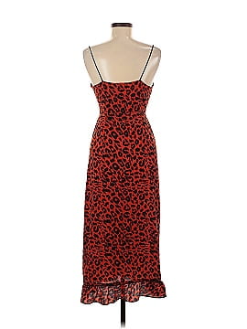 Nicole by Nicole Miller 100% Polyester Animal Print Brown Cocktail Dress Size 12
