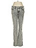 J Brand Chevron-herringbone Gray Jeans Size 28 waist - photo 1