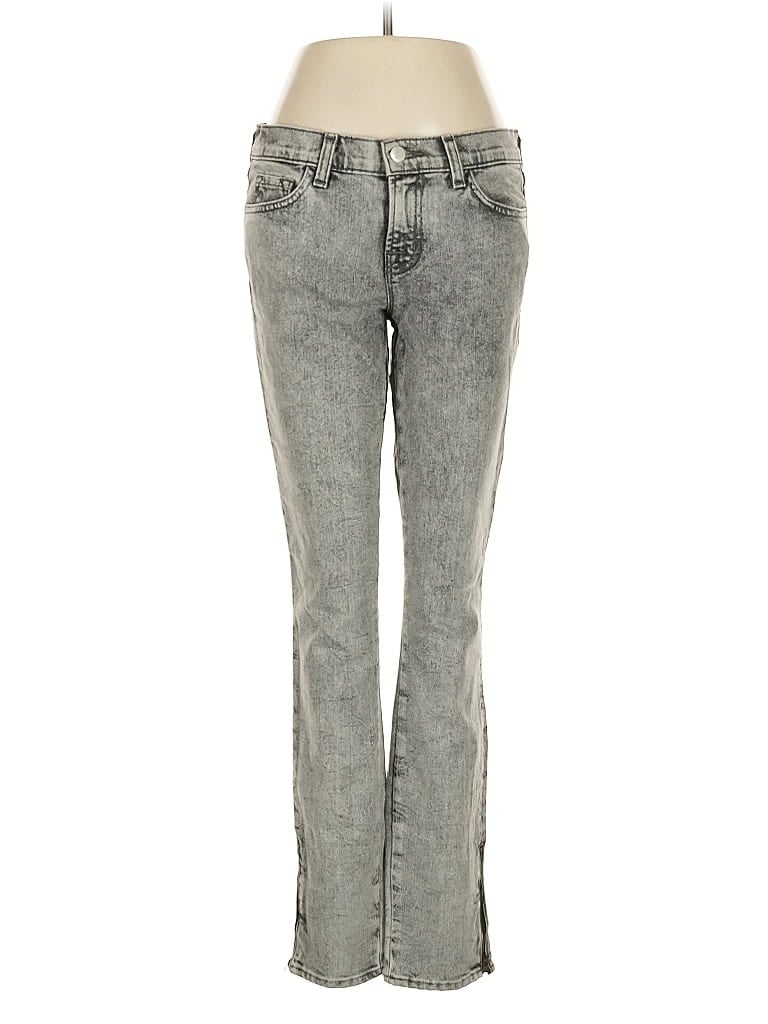 J Brand Chevron-herringbone Gray Jeans Size 28 waist - photo 1
