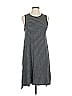 ATM Stripes Gray Casual Dress Size L - photo 1