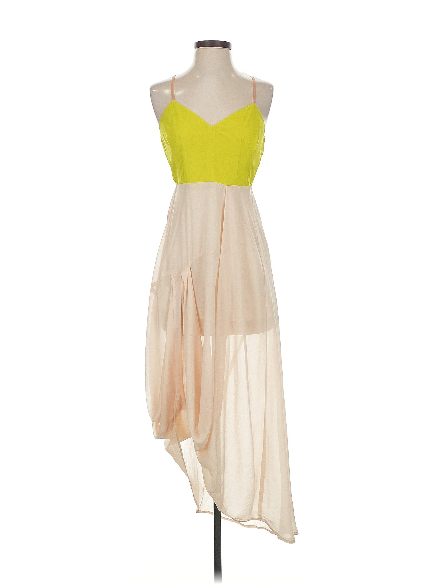 Finders Keepers Color Block Yellow Cocktail Dress Size 2