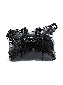 Coach Factory Black Brown Leather Satchel One size