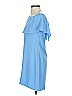 Charles Henry Solid Blue Casual Dress Size XS - photo 6