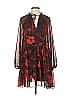 H&M 100% Polyester Red Cocktail Dress Size 4 - photo 1