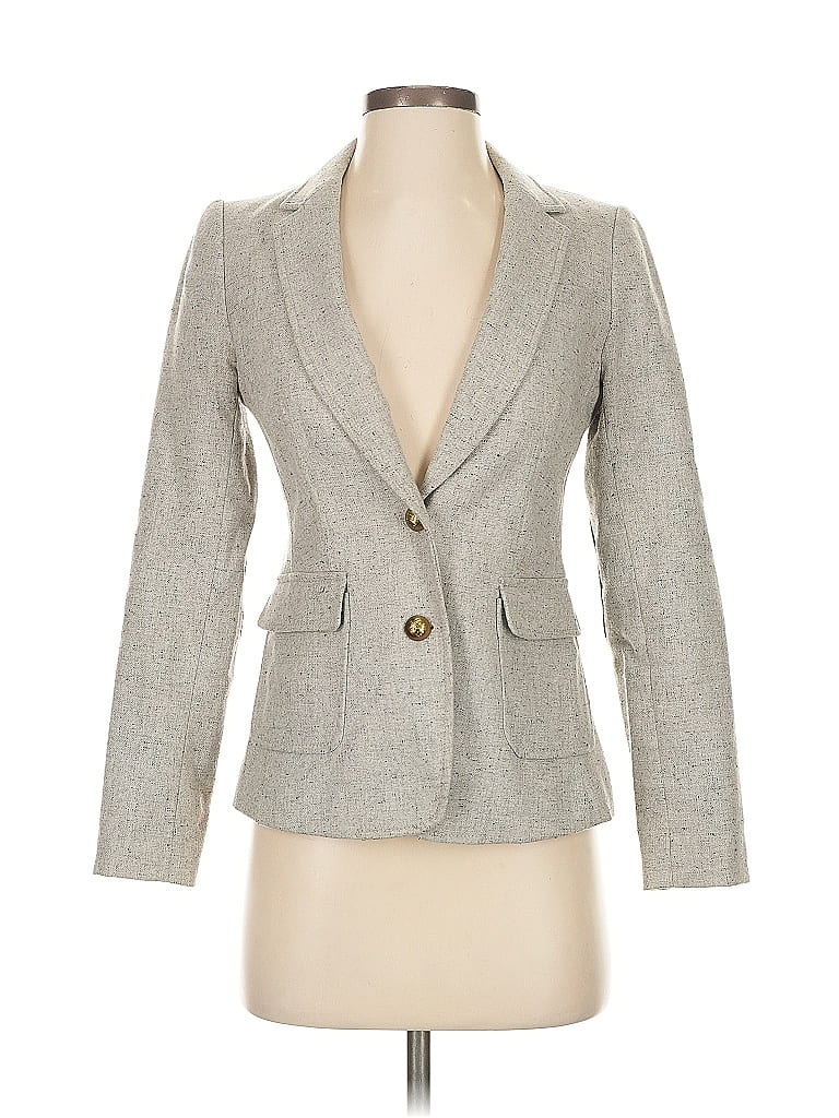 Pre-owned Banana Republic Wool Blazer Jacket In Gray