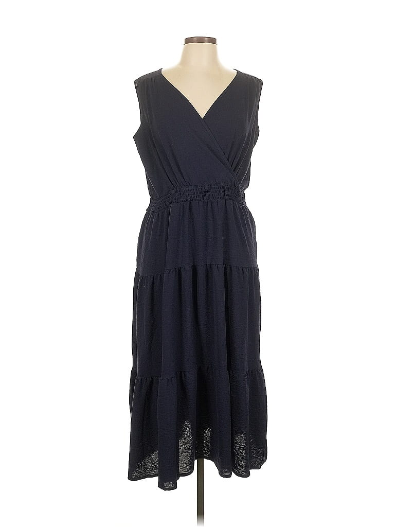 Pre-owned Nina Leonard Casual Dress In Blue