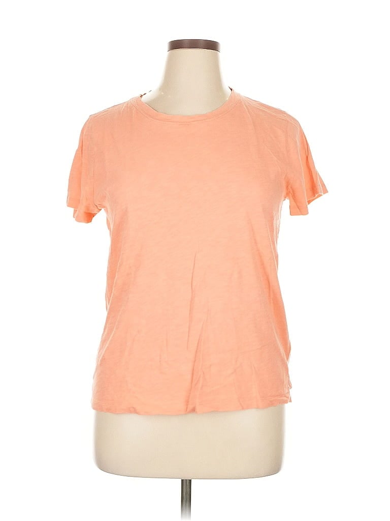 Pre-owned J.crew Factory Store Short Sleeve T-shirt In Orange