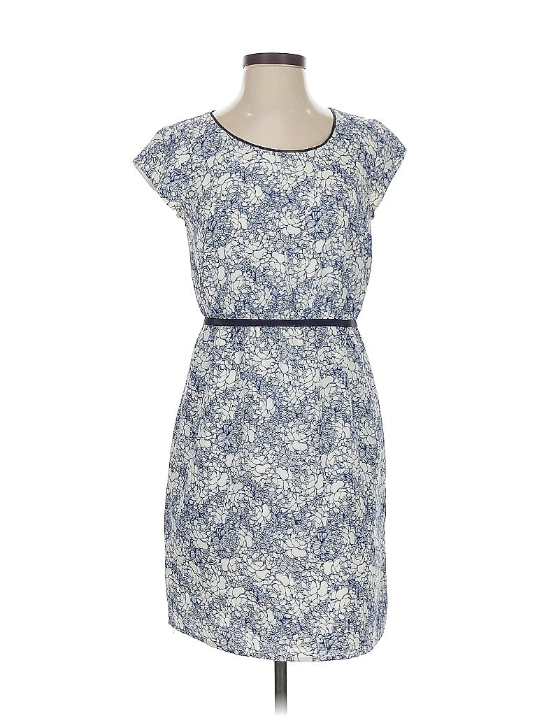 Pre-owned Ann Taylor Loft Outlet Casual Dress In Blue