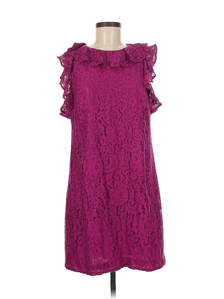 Pre-owned Trina Trina Turk Cocktail Dress In Burgundy