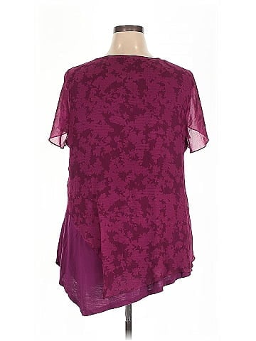 H By Halston Short Sleeve Blouse (view 2)
