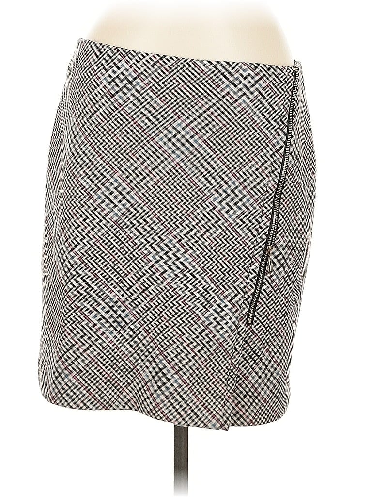 Pre-owned White House Black Market Formal Skirt In Gray