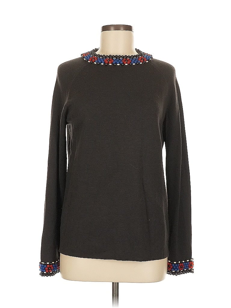 Pre-owned Worth New York Wool Pullover Sweater In Brown