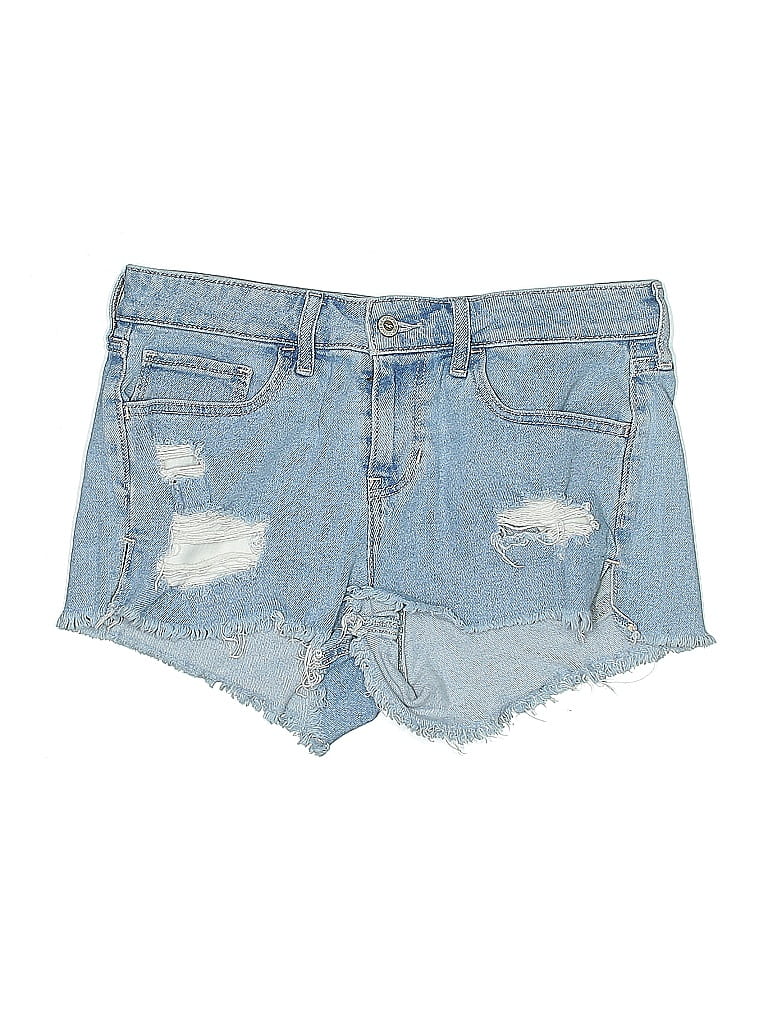 Pre-owned Hollister Denim Shorts In Blue