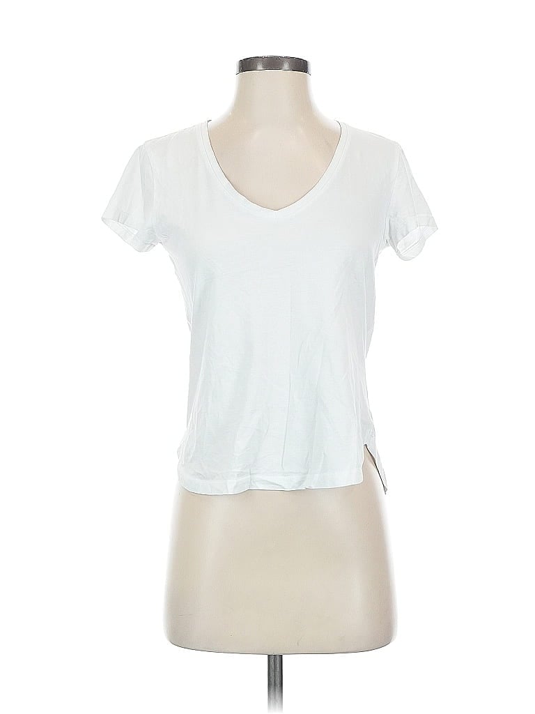 Pre-owned H&m Short Sleeve T-shirt In White