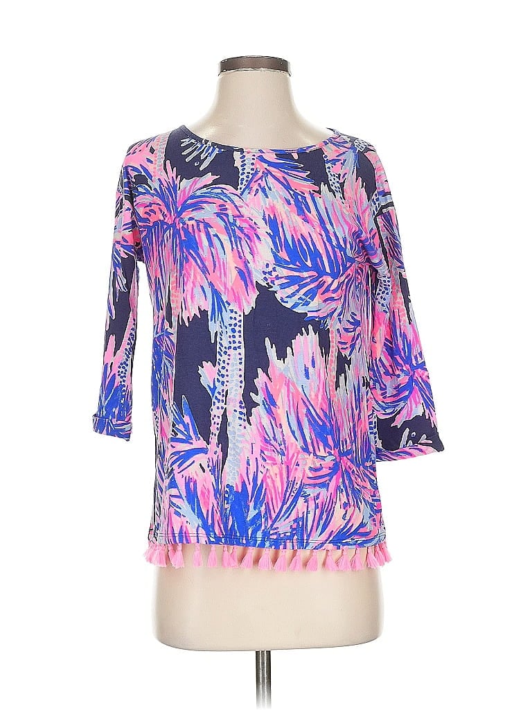 Click to view more detailed imagery on our partner's website Pre-owned Lilly Pulitzer 3/4 Sleeve T-shirt In Pink