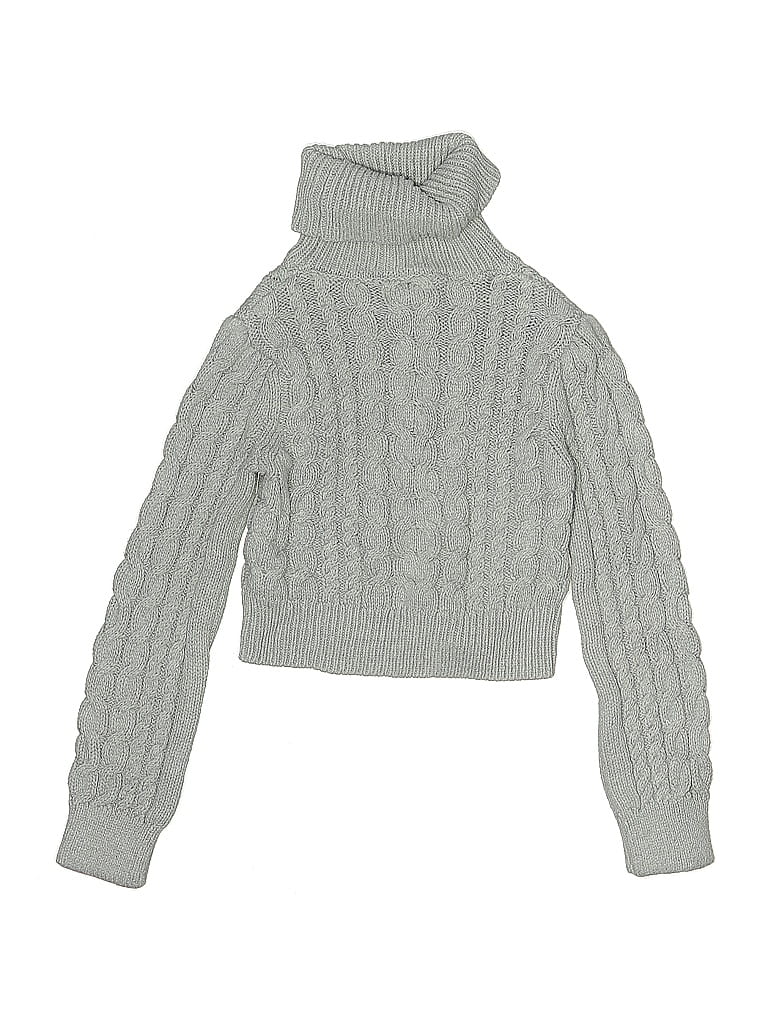 Click to view more detailed imagery on our partner's website Pre-owned Tahari Kids' Turtleneck Sweater In Gray
