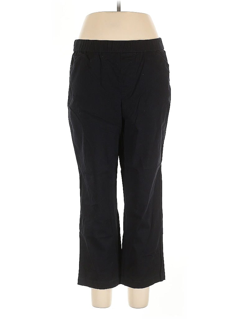 Pre-owned Lands' End Dress Pants In Black