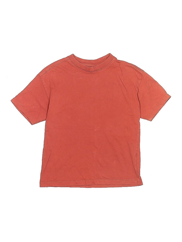 Pre-owned Zara Kids' Short Sleeve T-shirt In Orange