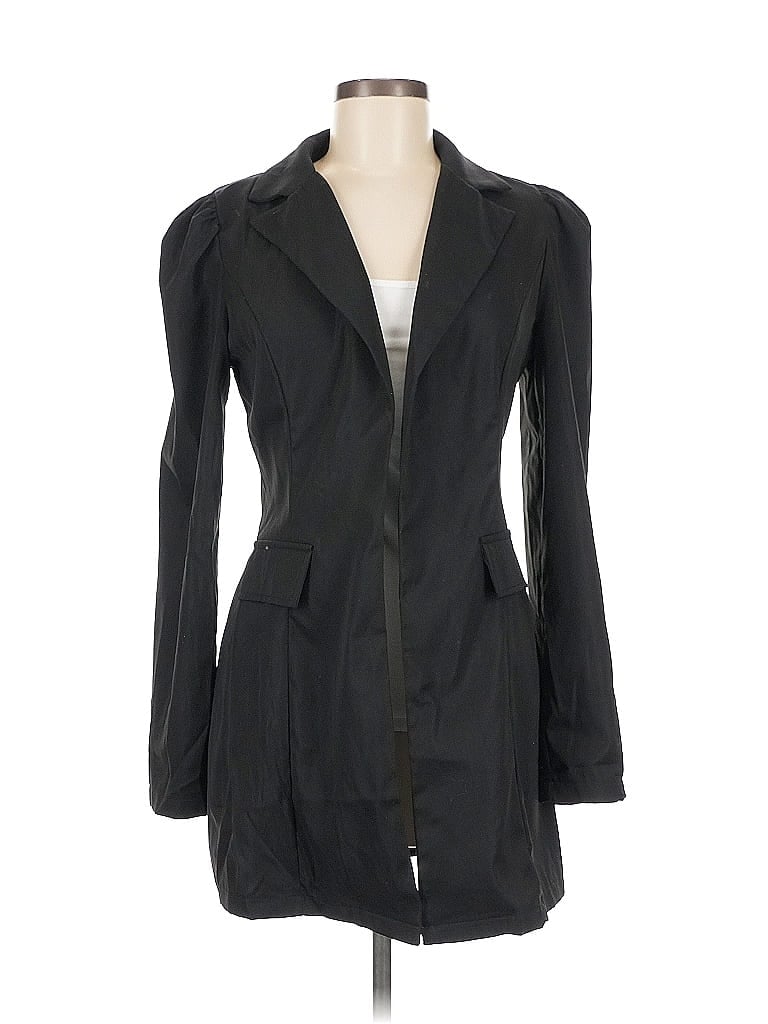 Pre-owned Unbranded Trenchcoat In Black