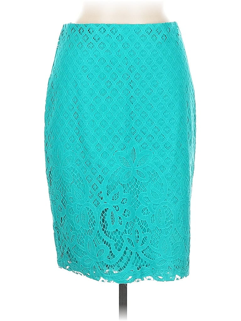 Pre-owned Ann Taylor Loft Formal Skirt In Blue