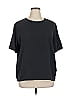 Impressions 100% Polyester Black Short Sleeve Top Size XL - photo 1