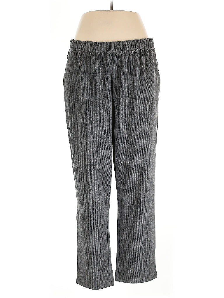 Pre-owned Lands' End Casual Pants In Gray
